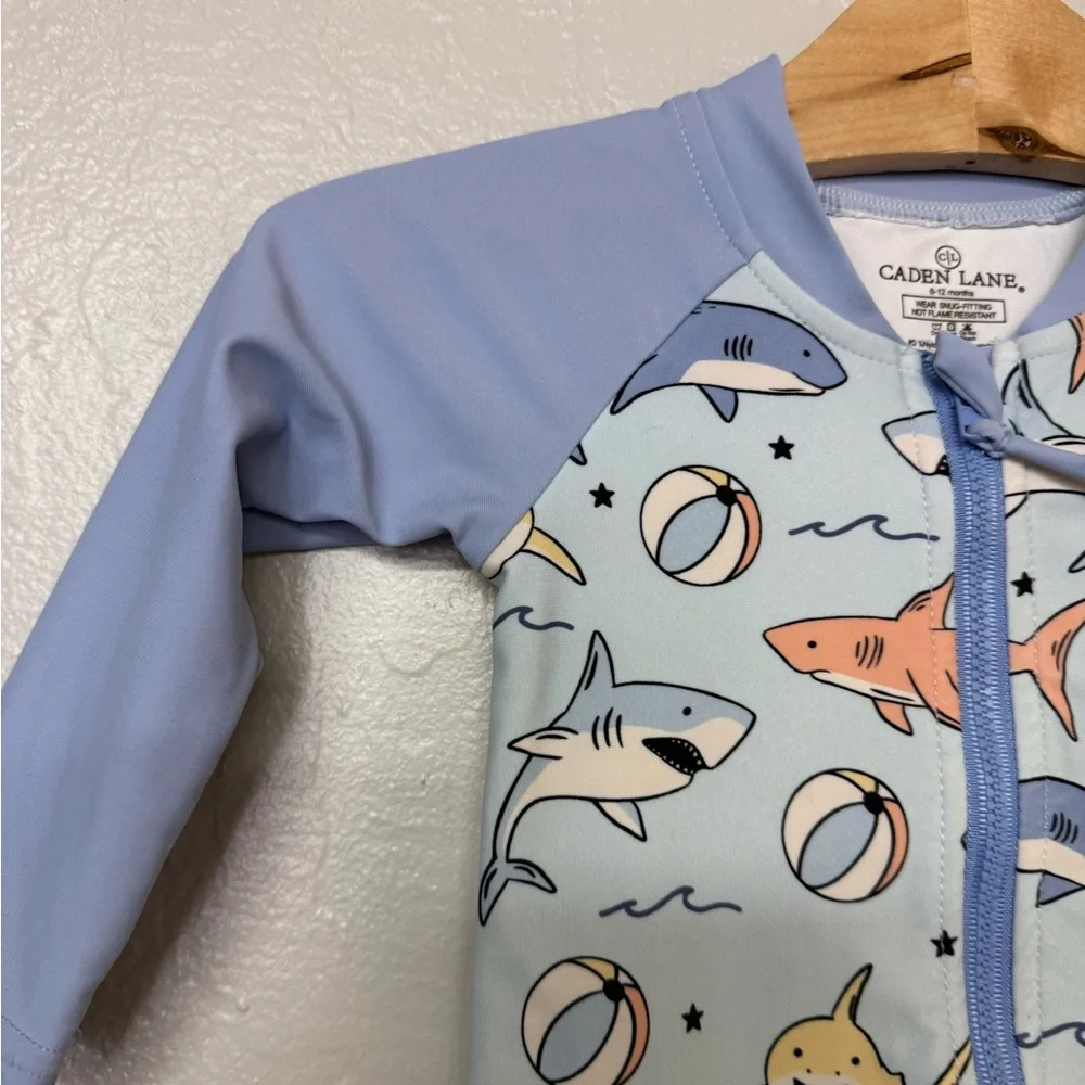 $23 ADD ON caden lane shark rashguard‎ 6-12M Zara Hanna Andersson Janie and Jack